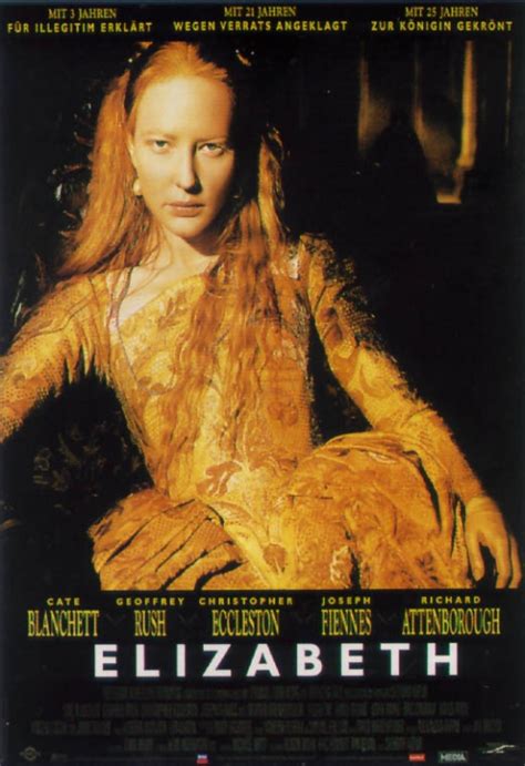 Elizabeth is a 1998 british biographical drama film written by michael hirst, directed by shekhar the film is based on the early years of elizabeth's reign, where she is elevated to the throne after the. Elizabeth - Film 1998 - FILMSTARTS.de
