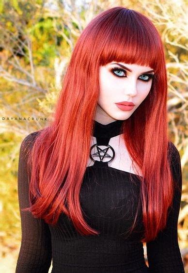 Dayana Crunk Goth Beauty Beautiful Redhead Goth Women