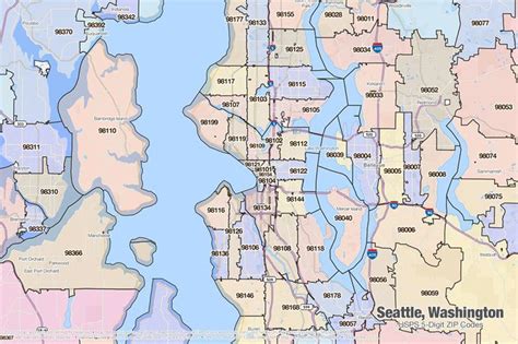 Postal codes database provides free reference for zip codes and postal codes of all countries and cities in the world. map of seattle | ZIP Code boundaries for Seattle ...