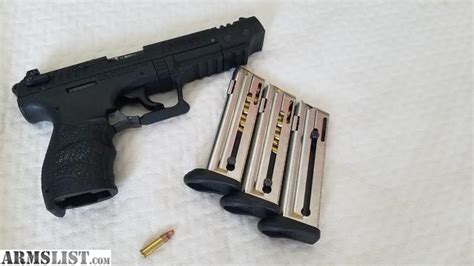 Armslist For Saletrade 22lr Walther P22 W Extended Barrel