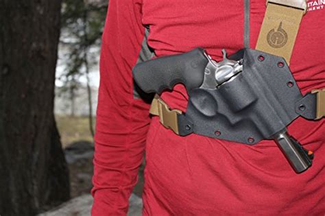 Kenai Chest Holster For Ruger Redhawksuper Redhawk Mas Grey Coyote