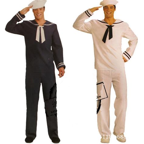 Envío Libre Zy368 Hombres Marinero Traje De Marinero Sombrero Para Hombre Militar Disfraces