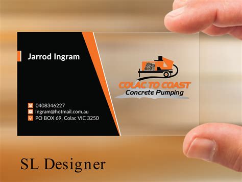 65 Bold Serious Concrete Business Card Designs for a Concrete business