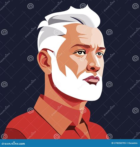Face Man Stock Vector Illustration Of Style Character 278350795