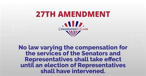 List Of The 27 Amendments Constitution Of The United States