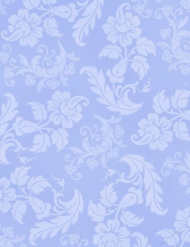 Light Blue Elegant Floral Pattern A4 Size Digital Paper Background Hmb