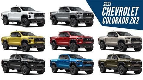 2023 Chevrolet Colorado Zr2 All Color Options Images Autobics