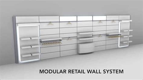 Retail Store Fixture - Modular Retail Wall System - YouTube