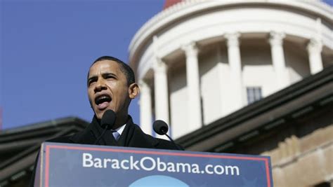 Barack Obama Announces His Candidacy For President In Front Of The Old