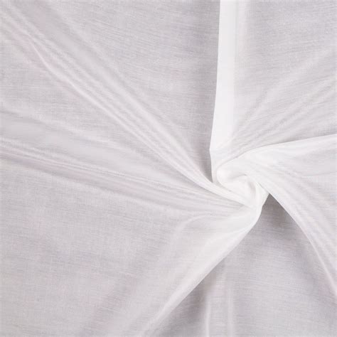 White Silk And Cotton Voile Voile Silk Fashion Fabrics