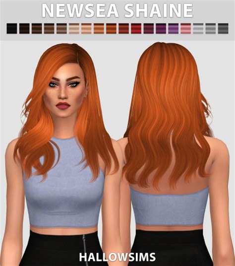 Sims 4 Ccs The Best Newsea Shaine Hair By Hallowsims