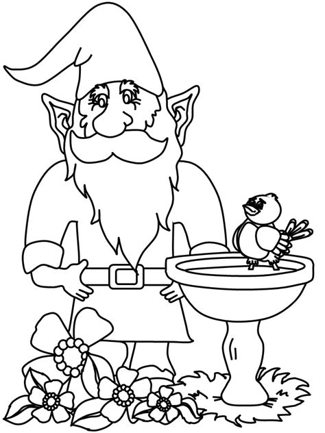 Gardens are full of vegetables, flowers, insects, butterflies, even gnomes and fairies. Gnome Coloring Pages - Coloring Home