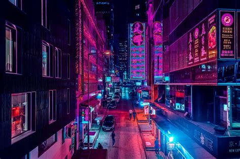 Asian Aesthetic Cyberpunk City Neon Aesthetic Neon Noir