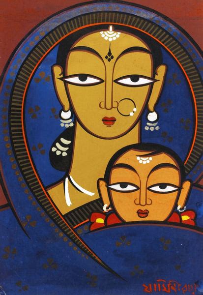 Untitled Mother And Child Art Prints By Jamini Roy Buy Posters