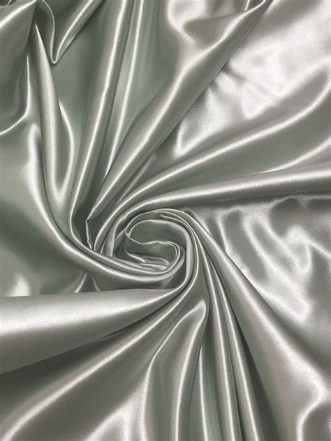 Silver Bridal Satin Sal Tex Fabrics Inc