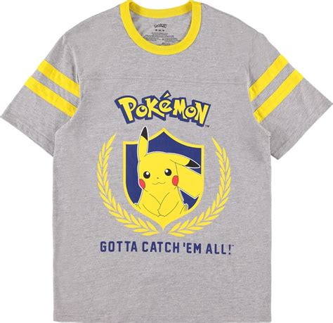 Pokemon Ladies Pikachu Game Shirt Gotta Catch Em All Ash Pikachu Charizard Pokeball Varsity