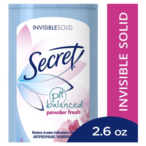 Secret Invisible Solid Antiperspirant And Deodorant Powder Fresh Scent
