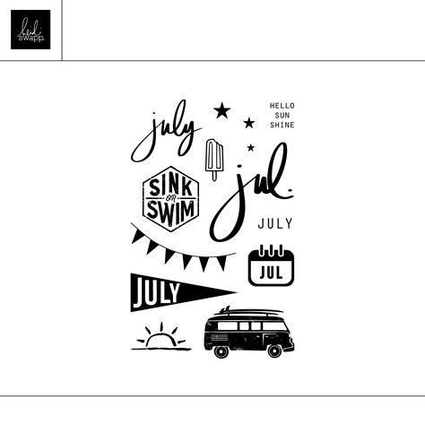 Digital 4x6 4th Of July Stamp Heidi Swapp Shop