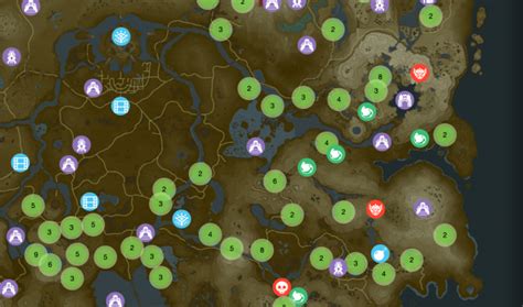 Breath Of The Wild Interactive Map Now Available Nintendotoday