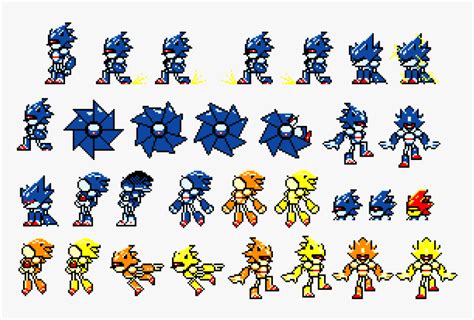 Master Mecha Sonic Sprite Sheet Zone Of The Animators Reverasite