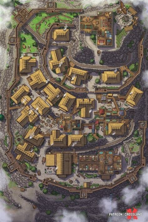 Emberhill Village Fully Assembled X Battlemaps Fantasy Map My XXX Hot Girl