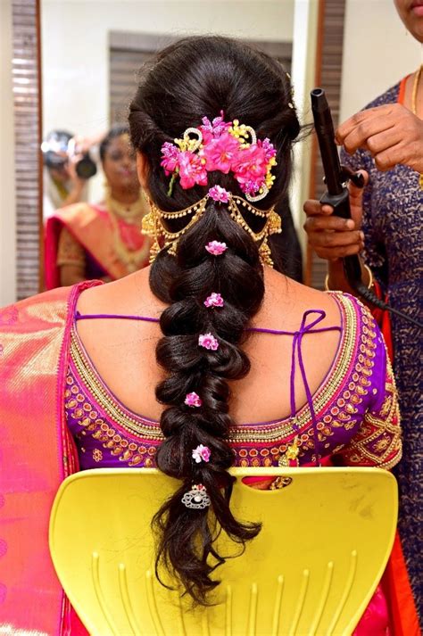 spring in hairstyle south indian bridal hairstyles for reception evening hairstyle by deep