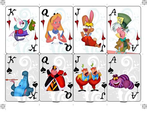 Alice In Wonderland Cartoon Cards
