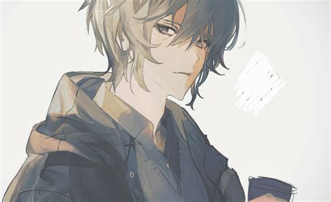 Anime Boy With Grey Hair
