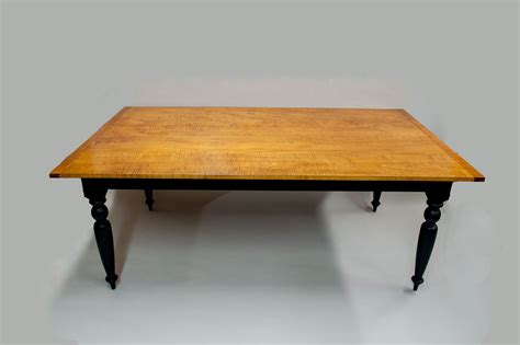 Tiger Maple Farm Table Cherry Brook Woodworks