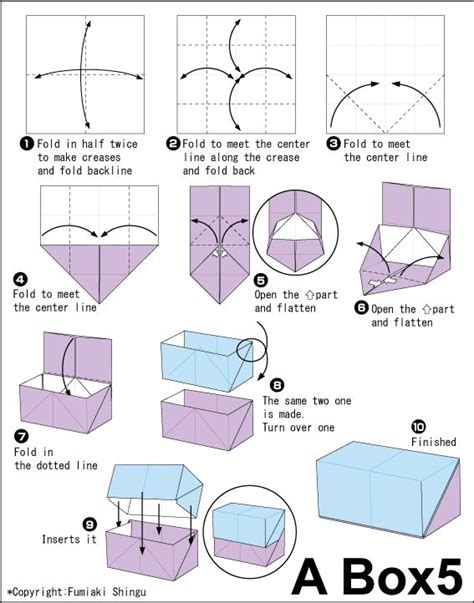 Diagram Origami Box Origami Diagrams Origami Ts