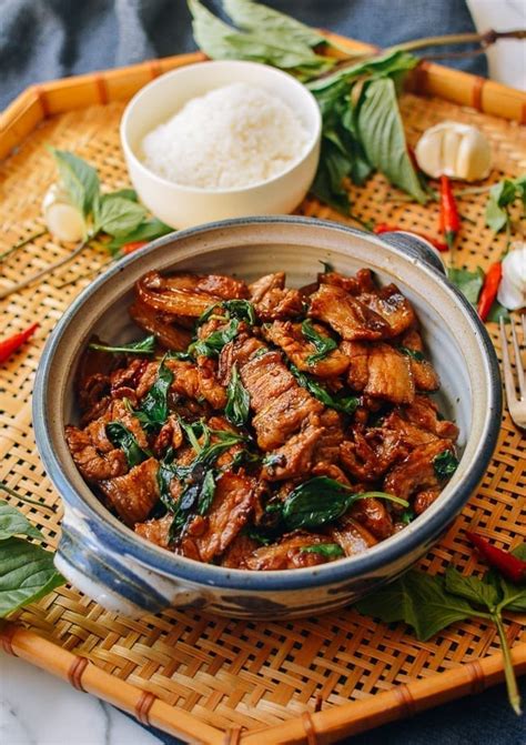 Thai Basil Pork Belly 15 Min Recipe The Woks Of Life