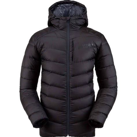 Spyder Synthetic Timeless Hoodie Down Jacket In Black For Men Lyst