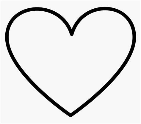 Black Heart Symbol Outline Love Heart Png Transparent Png