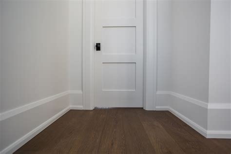 8 Shaker Door White Interior Doors Baseboard Trim