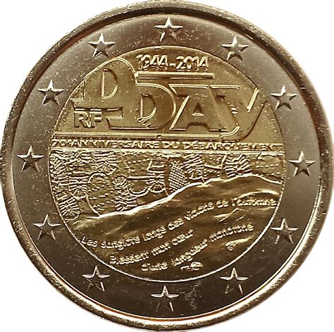 2 Euro 70th Anniversary Of D Day France Numista