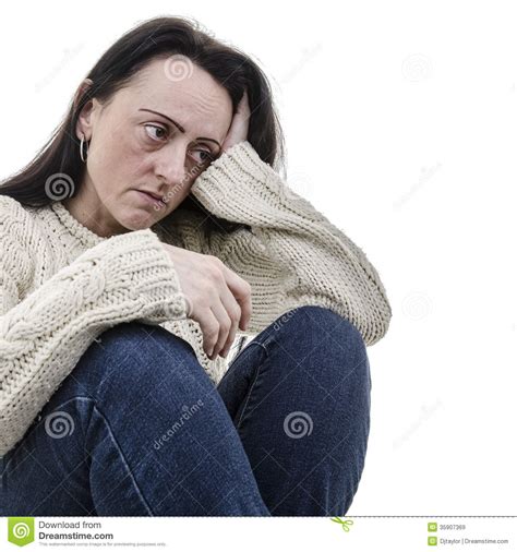Depression Stock Image Image Of Down Seated Looking 35907369