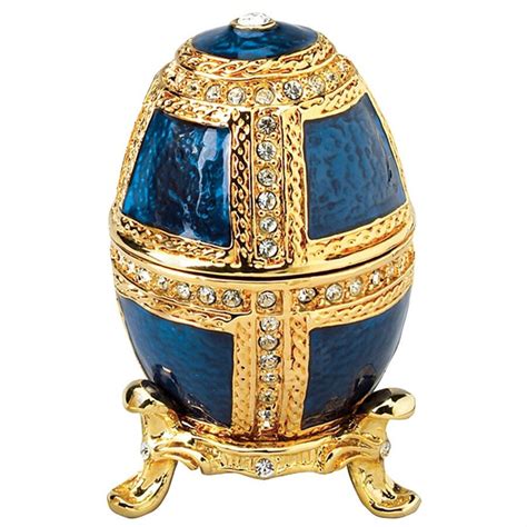 25 Blue And Gold Anya House Of Romanovs Enameled Easter Egg