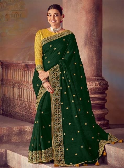 Latest Party Wear Saree Fabric Details Silk Saree Length 55 Mtr