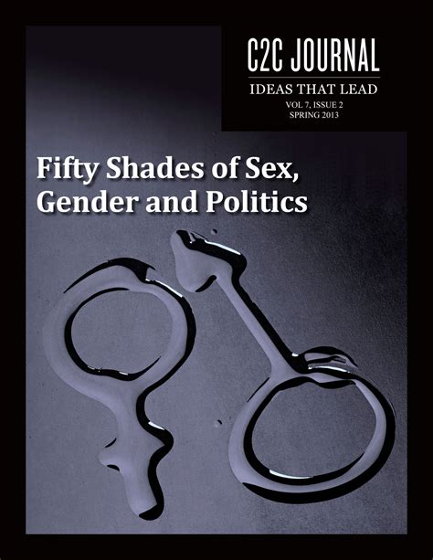 Volume 7 Issue 2 Fifty Shades Of Sex Gender And Politics C2c Journal