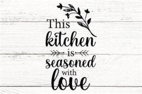 This Kitchen Is Seasoned With Love Svg Png Eps Seasoned With Etsy