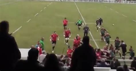 Rugby Match Erupts Into A Massive Brawl After A Vicious Tackle Injures A Player Rare