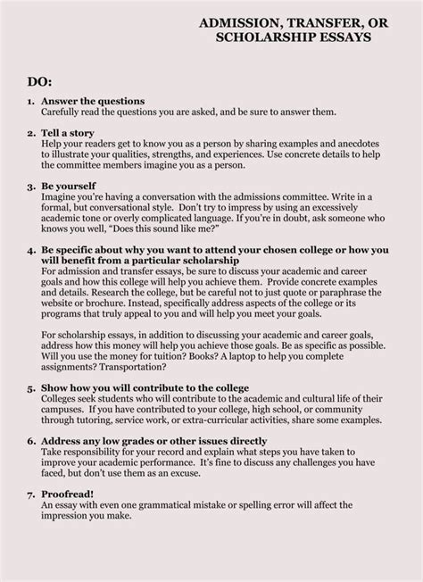 samples  college application essay format  writing tips