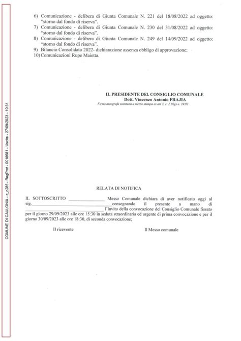 Convocato Un Consiglio Comunale A Caulonia Tra I Punti All Ordine Del Giorno La Crisi Dell