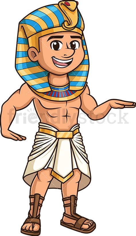 Ancient Egyptian Man Dancing Cartoon Vector Clipart Friendlystock