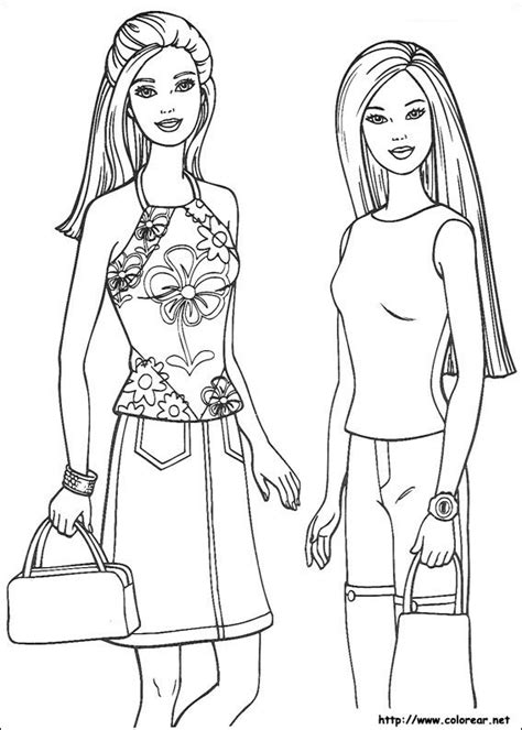 Dibujos para colorear de Barbie