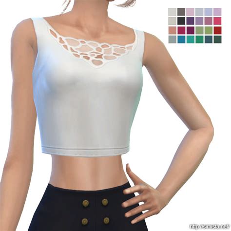 Cropped Tanks At Simista Sims 4 Updates