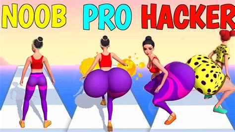 Noob Vs Pro Vs Hacker In Twerk Race 3d Gameplay All Levels Youtube