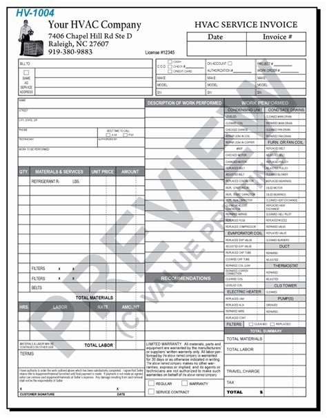 Free hvac work order template sample. Hvac Service Contract Template | Stcharleschill Template
