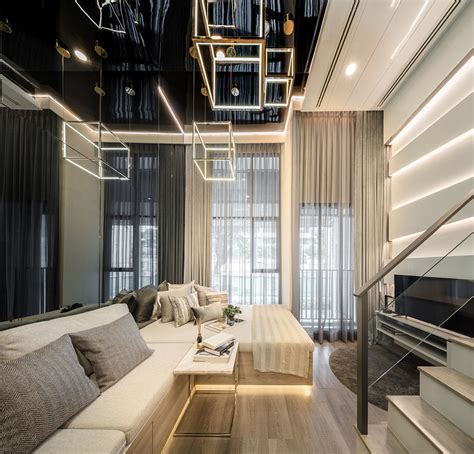 Luxurious Compact Modern Condo Apartment With Double Height Ceiling
