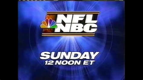 Nfl On Nbc Promo 1997 Noon Youtube